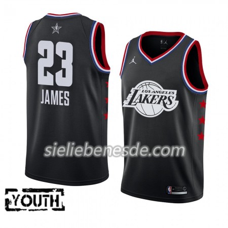 Kinder NBA Los Angeles Lakers Trikot LeBron James 23 2019 All-Star Jordan Brand Schwarz Swingman